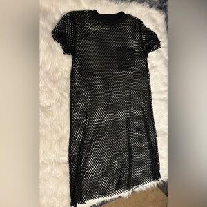 Fishnet midi dress